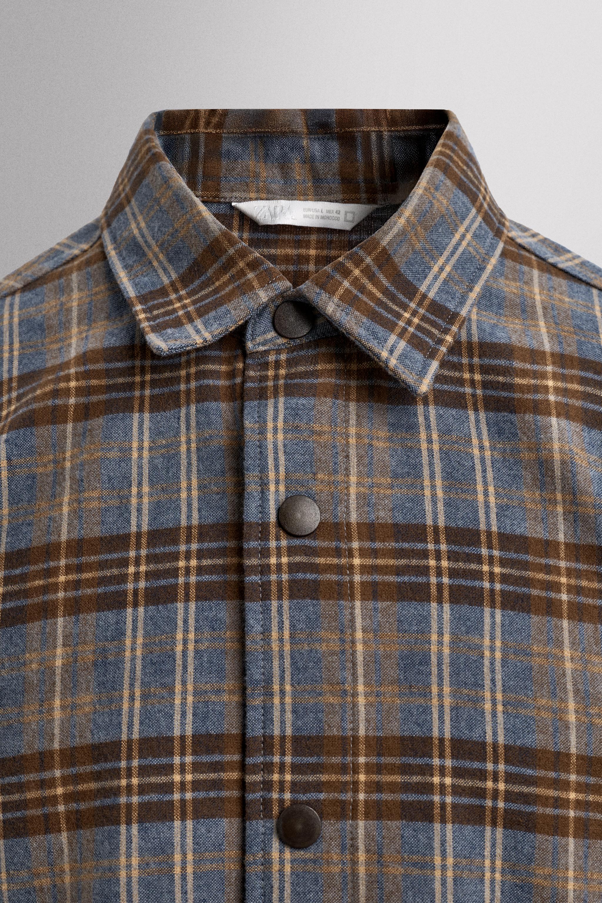 PLAID LYOCELL - WOOL SHIRT